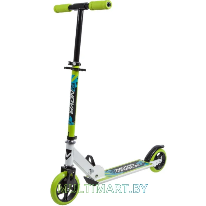 Самокат Novatrack Jungle Steel 145S.JUNGLE.WGN9 (белый/зеленый, 2019)